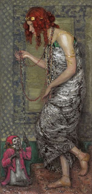 Princess with a monkey