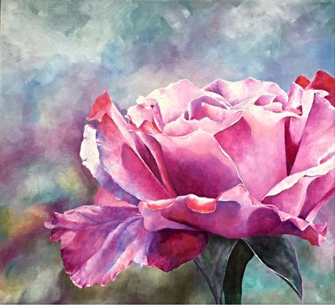 L Holberg Pink Fragile Rose